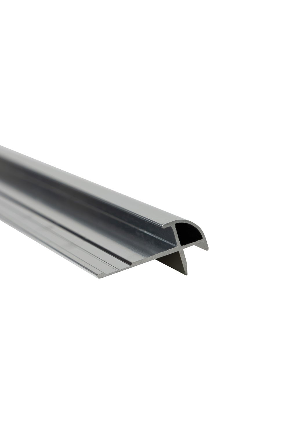 Elemence Polished Silver Aluminium External Corner Trim