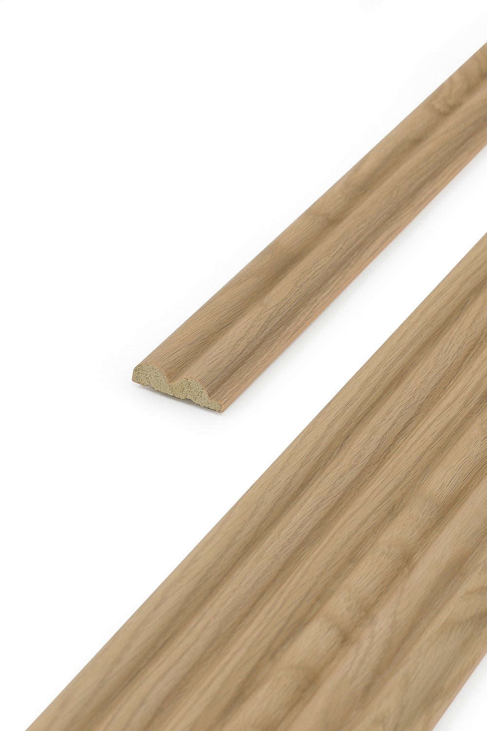 Reeded Waterproof Natural Oak End Cap